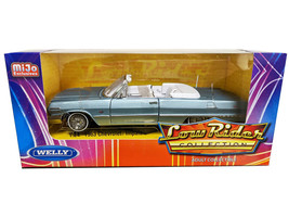 1963 Chevrolet Impala Convertible Lowrider Light Blue Metallic with White Int... - £30.57 GBP