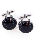 Bey Berk Rhodium Plated Cufflinks With Thermometer - £21.51 GBP