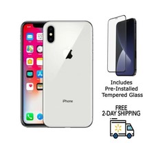 Apple iPhone X A1865 Fully Unlocked 64GB Silver (Very Good) Installed Tempered - $178.19