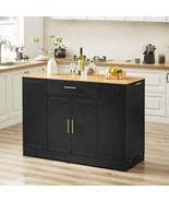 53&quot; Kitchen Island w/ Drawers &amp; Trash Can - $453.28 CAD