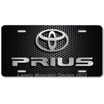 Toyota Prius &amp; Logo Inspired Art on Mesh FLAT Aluminum Novelty License Tag Plate - £14.38 GBP