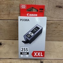 Canon 255PGBKXXL Black Extra Hi Yield Ink Cartridge Genuine New OEM Seal... - £16.79 GBP