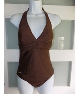 Speedo Brown Halter Strap Bathing Swimsuit W/Built in Bra Size 8 Women&#39;s - $335.44 MXN