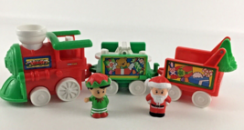 Fisher Price Little People Musical Christmas Train Playset Figures Vintage 2002 - £62.26 GBP