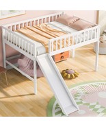 Full Low Loft Bed w/ Slide - White - $374.99