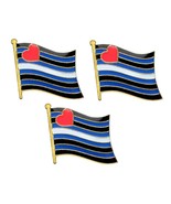 3 LEATHER PRIDE FLAG PINS 0.5&quot; Lapel Pin Hat Tie Tack LGBTQ Gay BDSM Lot... - $13.60 CAD