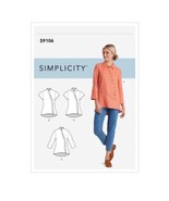 Simplicity SEWING PATTERN S9106 Misses Or Womens Shirt With Asymmetrical... - $9.98