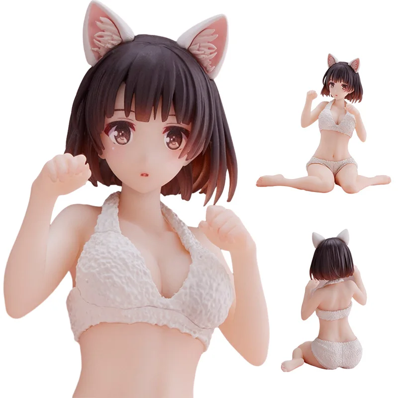 10CM Anime Kato Megumi Cat Ear Figure Saekano How To Raise A Boring Girlfriend - £9.46 GBP