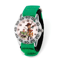 Disney Kids Toy Story Time Teacher Green Band Watch - £34.34 GBP