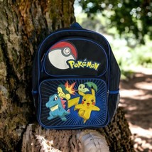 Pokemon School Backpack Black Yellow 2010  Nintendo - £20.17 GBP