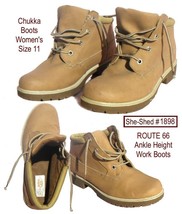 Route 66 Chukka Boots Ankle High Work Boots Women&#39;s Size 11 - £17.54 GBP