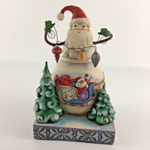 Jim Shore &quot;Frosty Santa&quot; Snowman Santa Statue 4010625 Figurine Enesco 2008 - $74.20