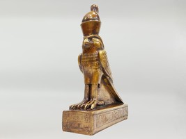 Horus statue. Falcon god with Egyptian crown. A similar statue from the 27th Dyn - £619.24 GBP