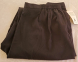 NWT Worthington Black Flat Front Cropped Dress pants Size 26W - $24.74
