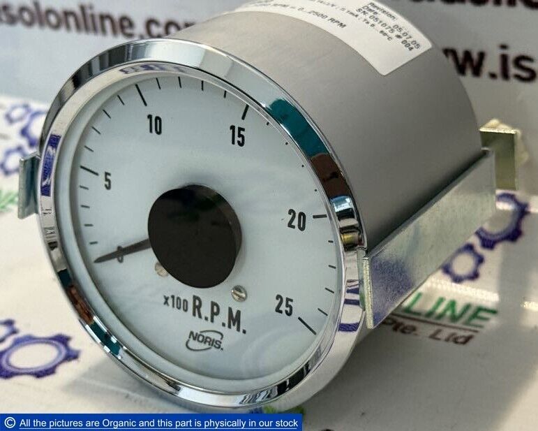 Noris R800 Analog RPM Gauge 0-2500 RPM Industrial Tachometer GE14-091 CL1.5 - $299.00
