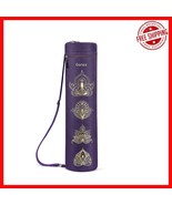 Durable Purple Paisley Yoga Mat Carrier with Water-Resistant Design &amp; 2 ... - $538.03 MXN