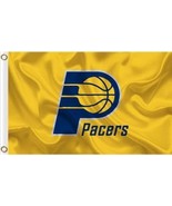 Indiana Pacers Custom US Yellow Flag 3X5Ft Polyester Banner USA Digital ... - $331.49 MXN