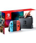 Nintendo Switch Console with Neon Blue &amp; Red Joy-Con - £235.67 GBP