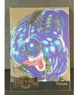1995 Fleer Marvel Metal Card VENOM #16 GOLD BLASTER LIMITED EDITION Clean - £19.44 GBP