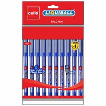 Cello LiquiBall Pen Blue Ink - Pack Of 10 Pcs - $19.80