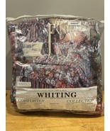 Whiting Fifth Avenue Grenada Maroon Floral Complete QUEEN Comforter Sham... - $1,681.21 MXN