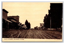 Main  Street View Spangle  Washington WA 1911 DB Postcard G19 - £19.43 GBP