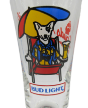 Bud Light Spuds McKenzie 1987 Beer Glass Original Party Animal Budweiser - £7.63 GBP