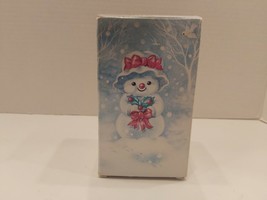 Vtg 1981 Avon Christmas Candle Holder W/candle Mrs. Snowlight Bayberry F... - £9.29 GBP