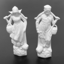 Dutch Boy Girl Collectible Figurines Man Woman Carrying Water Buckets Holland - £25.49 GBP