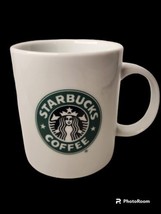  Starbucks 1999 Coffee Mug Cup White Classic Green Mermaid Logo - $9.90