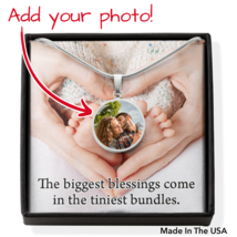 Personalized Expecting Mother Life&#39;S Biggest Blessing Pregnancy Message Circle  - £49.32 GBP+