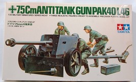 Tamiya 1/35 7.5Cm Antitank Gun (PAK40/L46) Kit No MM 147 Series No. 47 - $17.75