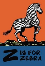 Z is for Zebra by Charles Buckles Falls - Art Print - £17.57 GBP+