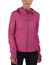 Chaqueta Packable Onetimer II Con Capucha Ajustable Y Cordón Rosa BLKA19... - $52.05