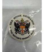 The Stock Exchange The Nations Market Place Button 1.5”  Pin Back - $362.91 MXN