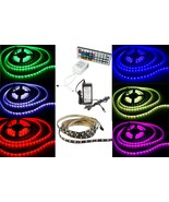 Black RGB LED strip Light color changing + RGB controller + UL power supply - $39.59