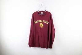 Vtg Mens XL Distressed Spell Out Arizona State University Long Sleeve T-Shirt - £27.06 GBP