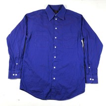 Vintage Grateful Dead Button Down Shirt Mens 15 32/33 Blue Purple Long Sleeve * - £20.87 GBP