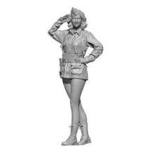 1/9 Resin Model Kit German Soldier Beautiful Girl WW2 Pin Up Unpainted - $24.00