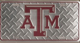 Texas A&amp;M Aggies Metal Car Tag Automobile Diamond Plate License New Free... - £5.82 GBP
