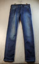 True Religion Jeans Mens Size 32x34 Blue Denim Cotton Pockets Belt Loops Pull On - £29.54 GBP