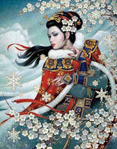Oriental winter majesty cross stitch pattern thumb200