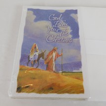 God Bless You This Christmas New Sealed Cards Qty 20? Envelopes Religious Jesus - £6.27 GBP