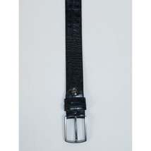 Men's Belt By PICCODER Turkey Genuine Leather Embossed Crocodile 8100 Navy image 3