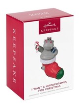 Hallmark I Want A Hippopotamus For Christmas Magic Sound 2022 Christmas Ornament - $19.79