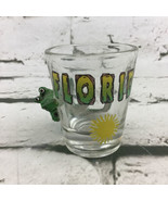 Florida Travel Souvenir Shot Glass 3D Alligator Figural Grip Glass Barware  - £8.99 GBP