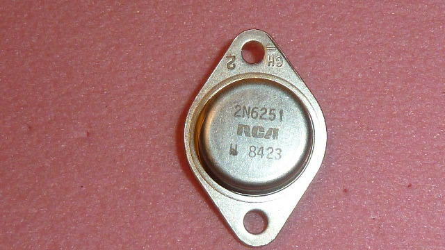 NEW RCA 2N6251 IC Bipolar Junction POWER TRANSISTOR GP NPN 350V 10A 2-Pi... - $14.00