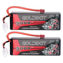 GOLDBAT 11.1V 5000mAh 3S 50C Lipo RC Battery Pack Hard Case with Deans T... - $94.99