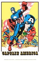 Marvelmania Captain America 24 x 36 Reproduction Character Poster - £35.30 GBP