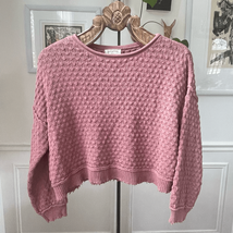 UO Urban Outfitters Mauve Boxy Cropped Sweater XS - $361.58 MXN